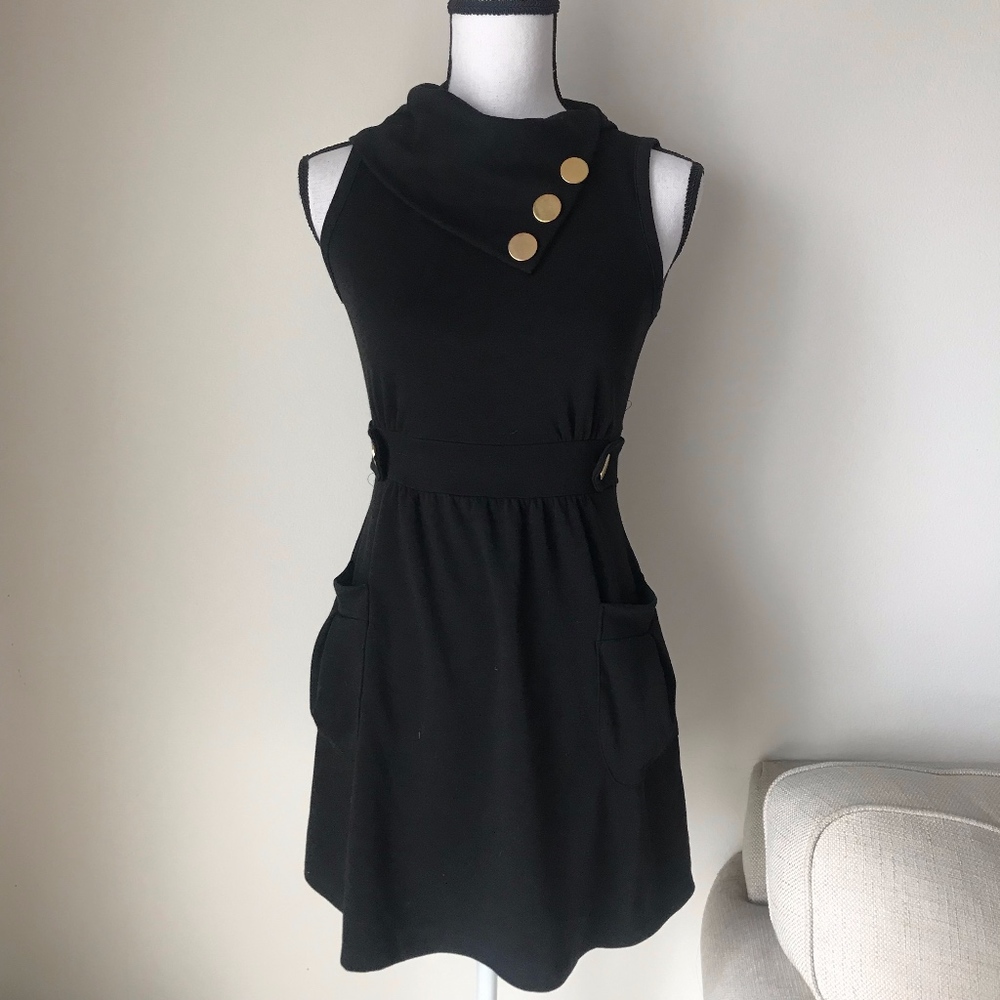 Monteau Black Midi Dress - Picture 1 of 4